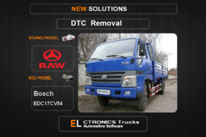 DTC OFF BAW-Trucks Bosch EDC17CV54 Electronics Trucks Automotive software