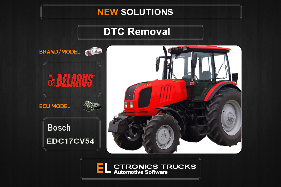 DTC OFF Belarus-Agriline Bosch EDC17CV54 Electronics Trucks Automotive software