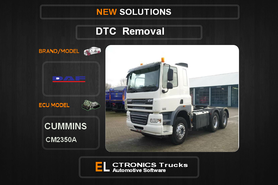 DTC OFF DAF-Trucks Cummins CM2350A Electronics Trucks Automotive software