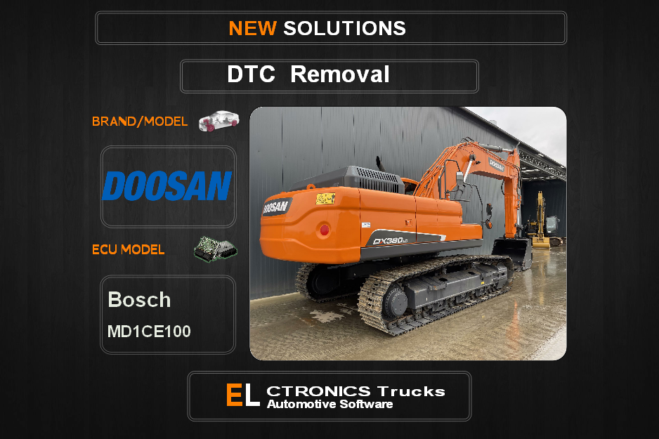 DTC OFF Doosan Bosch MD1CE100 Electronics Trucks Automotive software