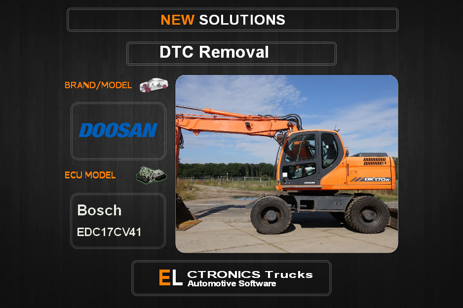 DTC OFF Doosan Bosch EDC17CV41 Electronics Trucks Automotive software