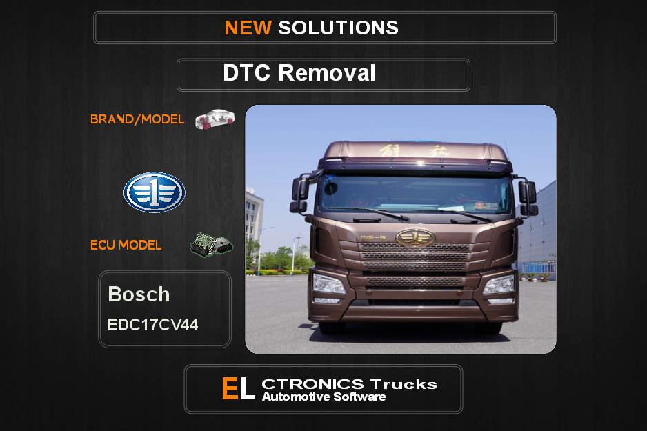 DTC OFF Faw-Trucks Bosch EDC17CV44 Electronics Trucks Automotive software