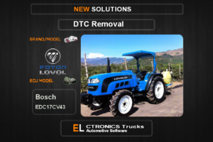 DTC OFF Foton-agrilne Bosch EDC17CV43 Electronics Trucks Automotive software