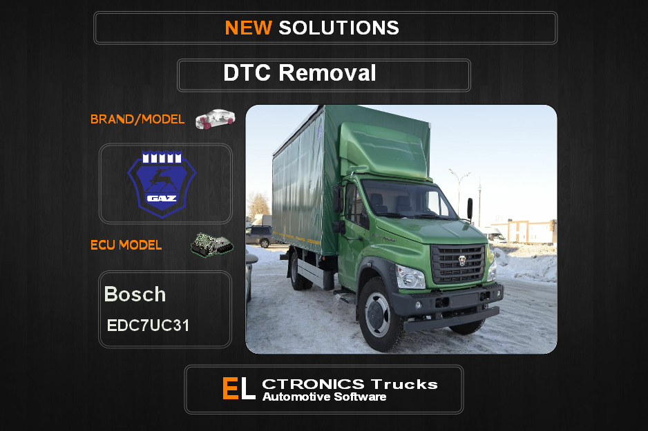 DTC OFF Gaz-Trucks Bosch EDC7UC31 Electronics Trucks Automotive software
