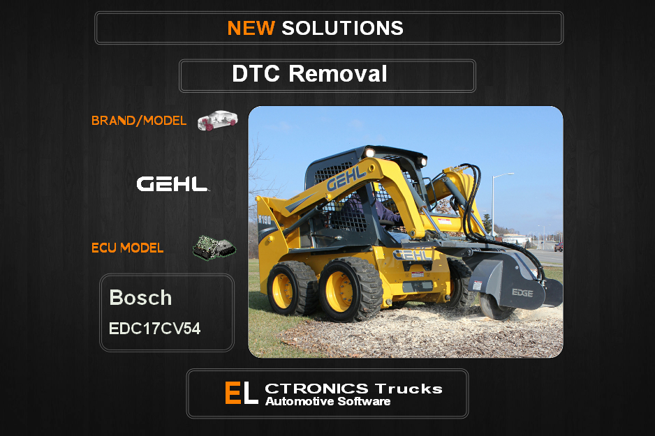 DTC OFF Gehl Bosch EDC17CV54 Electronics Trucks Automotive software