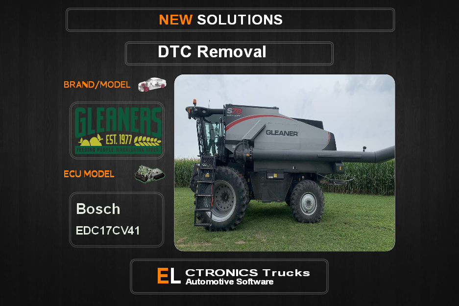 DTC OFF Gleaner-Agriline Bosch EDC17CV41 Electronics Trucks Automotive software