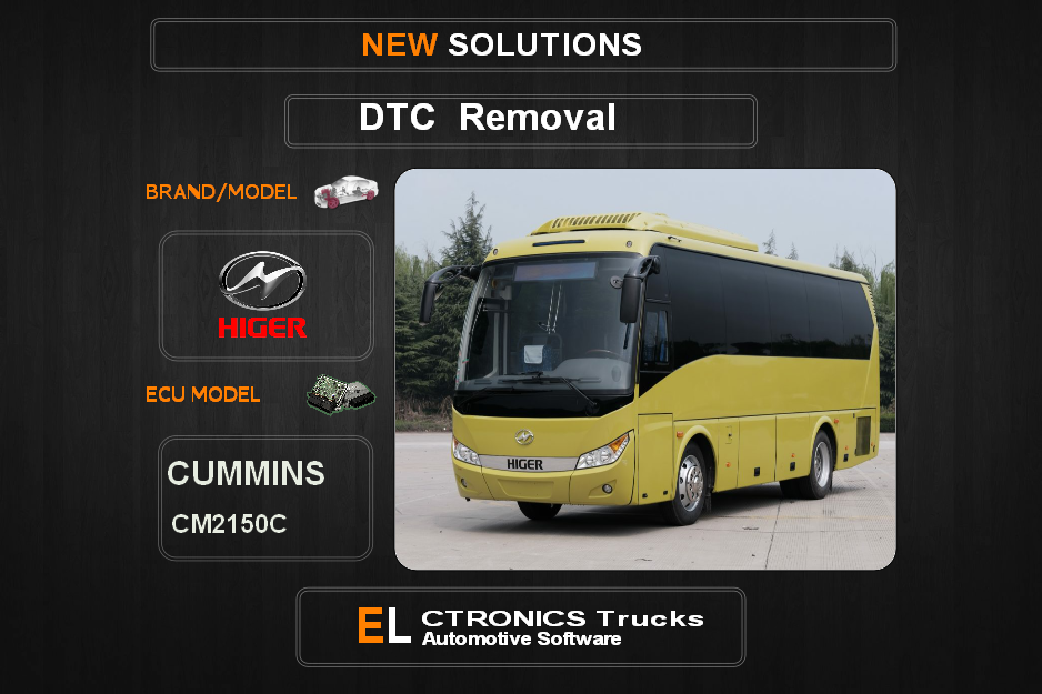 DTC OFF Higer-Bus Cummins CM2150C Electronics Trucks Automotive software
