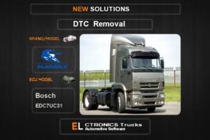 DTC OFF Kamaz-Trucks Bosch EDC7UC31 Electronics Trucks Automotive software