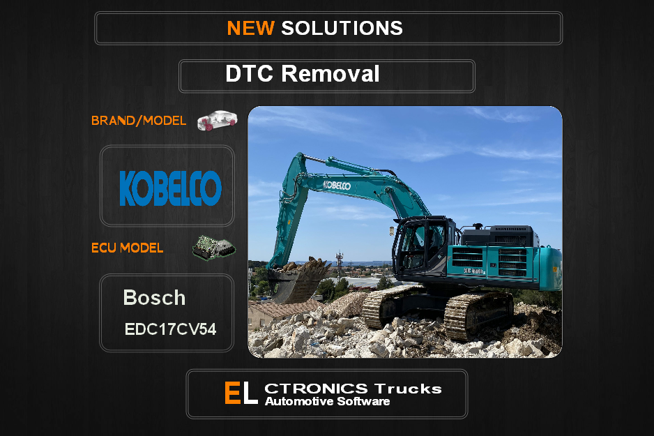 DTC OFF Kobelco Bosch EDC17CV54 Electronics Trucks Automotive software