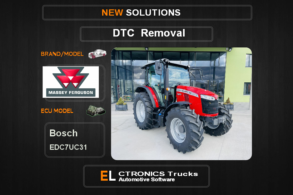 DTC OFF Massey-Agriline Bosch EDC7UC31 Electronics Trucks Automotive software