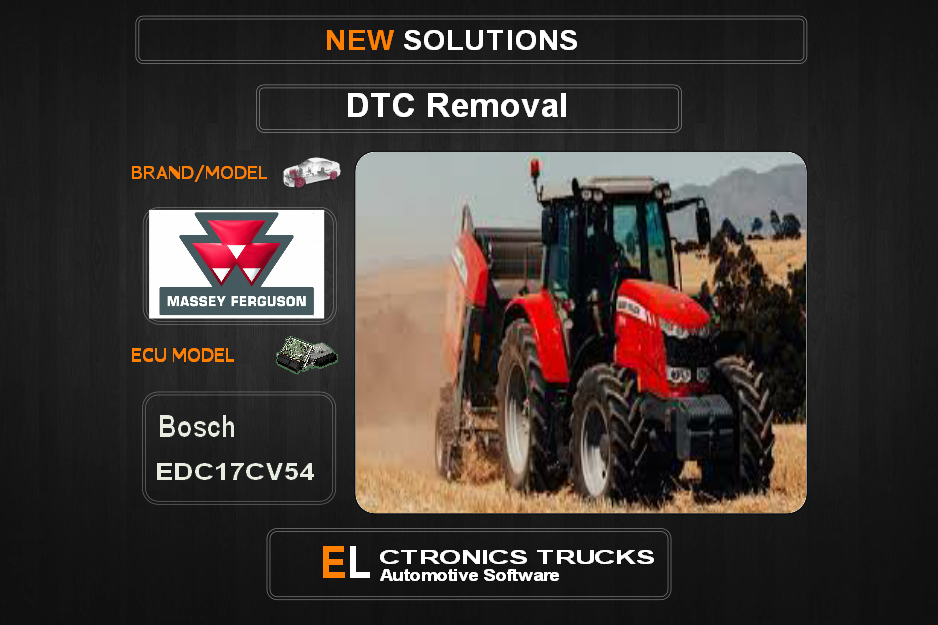 DTC OFF Massey-Agriline Bosch EDC17CV54 Electronics Trucks Automotive software