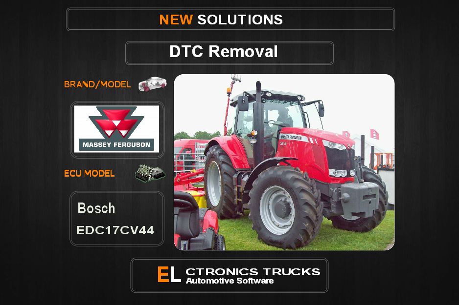 DTC OFF Massey-Agriline Bosch EDC17CV44 Electronics Trucks Automotive software