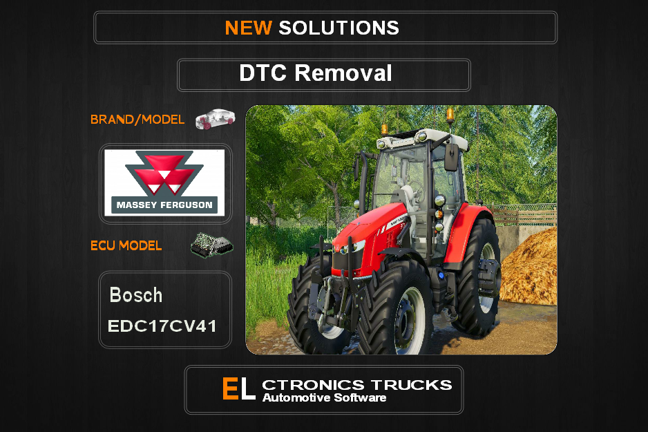 DTC OFF Massey-Agriline Bosch EDC17CV41 Electronics Trucks Automotive software