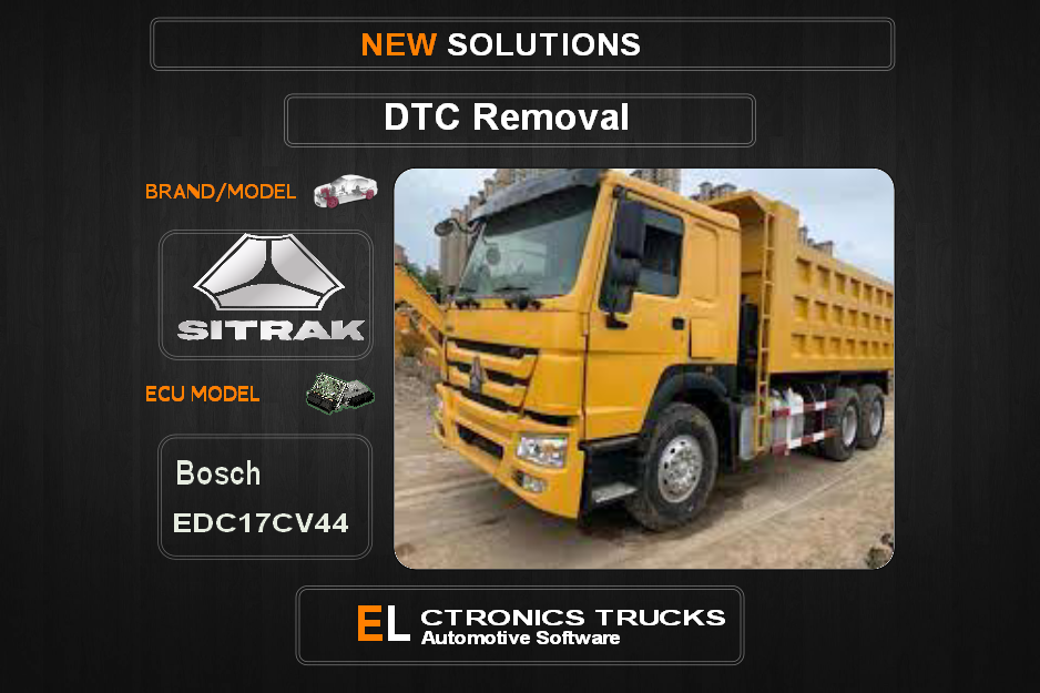 DTC OFF Sinotruk-Trucks Bosch EDC17CV44 Electronics Trucks Automotive software