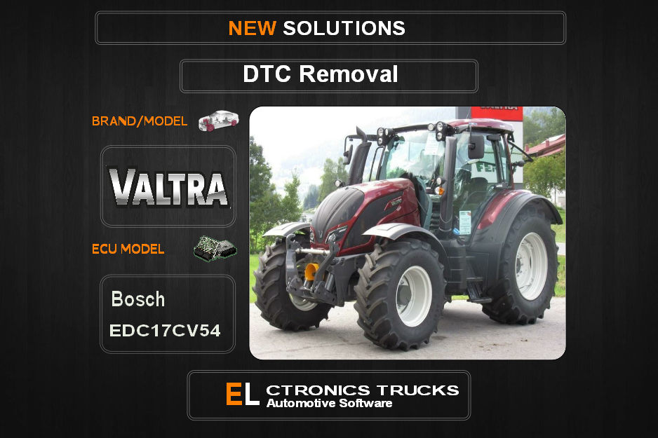 DTC OFF Valtra-Agriline Bosch EDC17CV54 Electronics Trucks Automotive software