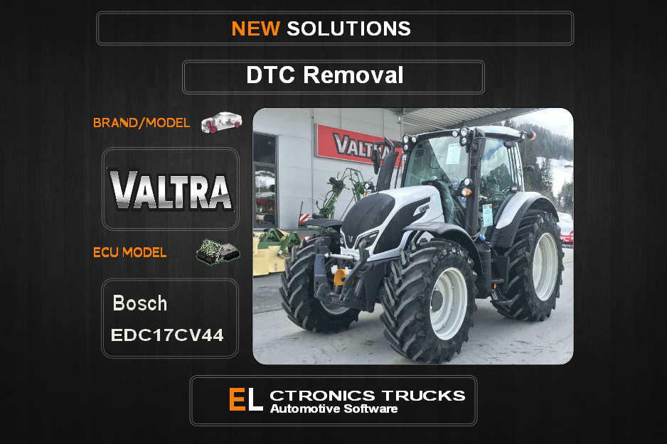 DTC OFF Valtra-Agriline Bosch EDC17CV44 Electronics Trucks Automotive software