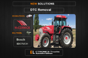 DTC OFF Mc-Agriline Bosch EDC7UC31 Electronics Trucks Automotive software