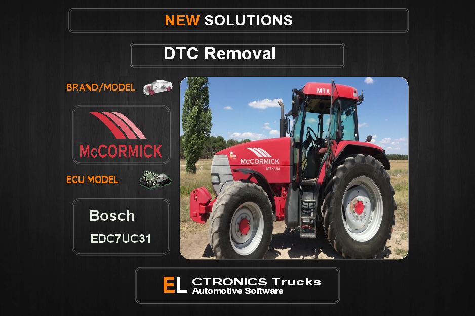 DTC OFF Mc-Agriline Bosch EDC7UC31 Electronics Trucks Automotive software