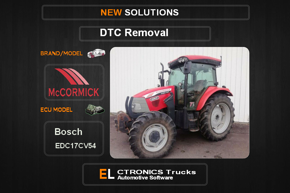 DTC OFF Mc-Agriline Bosch EDC17CV54 Electronics Trucks Automotive software