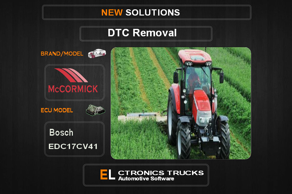 DTC OFF Mc-Agriline Bosch EDC17CV41 Electronics Trucks Automotive software