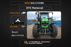 DTC OFF Deutz Bosch EDC17CV52 Electronics Trucks Automotive software