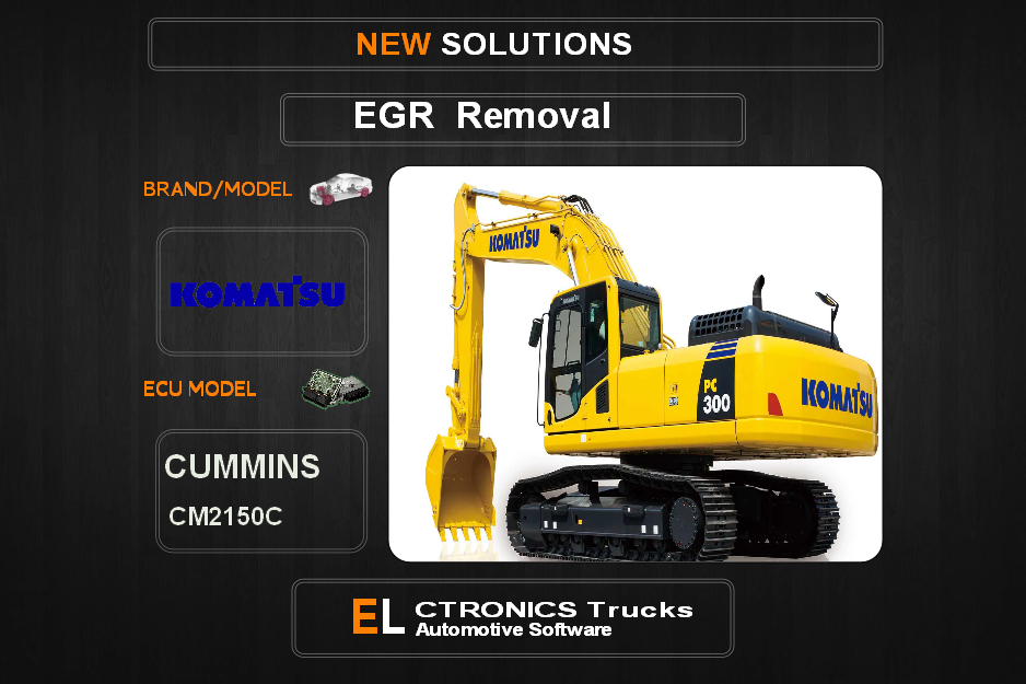 EGR Off Komatsu Cummins CM2150C Electronics Trucks Automotive Software