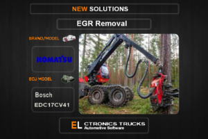 EGR Off Komatsu Bosch EDC17CV41 Electronics Trucks Automotive Software