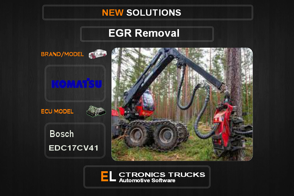EGR Off Komatsu Bosch EDC17CV41 Electronics Trucks Automotive Software