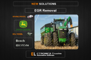 EGR Off John-Deere Bosch EDC17CV54 Electronics Trucks Automotive Software