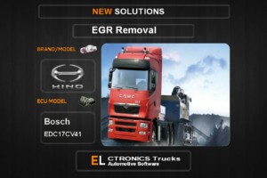 EGR Off Hino-Trucks Bosch EDC17CV41 Electronics Trucks Automotive Software