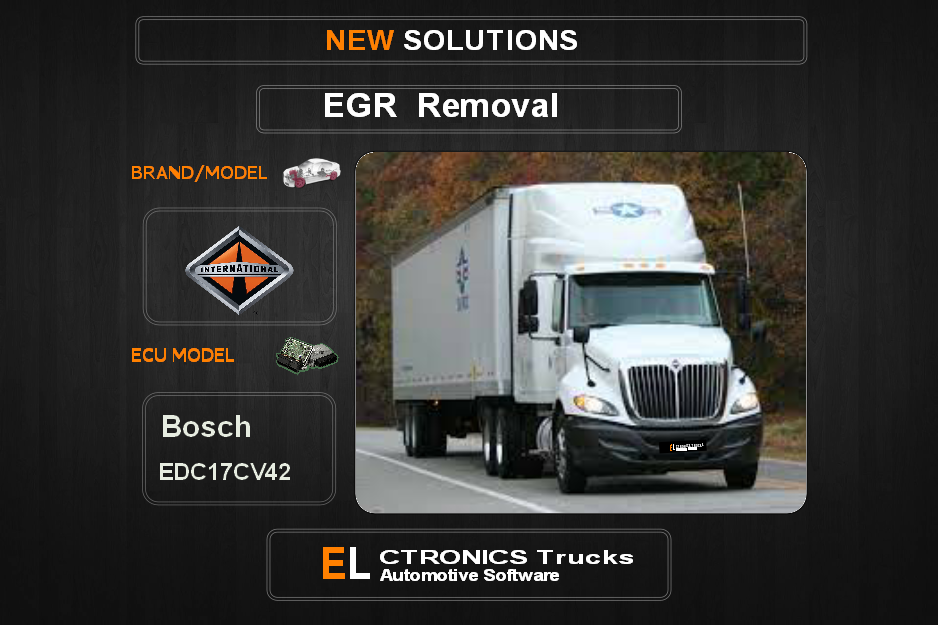 EGR Off Trucks-International Bosch EDC17CV42 Electronics Trucks Automotive Software