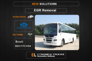 EGR Off Ashok Bosch EDC17CV54 Electronics Trucks Automotive Software