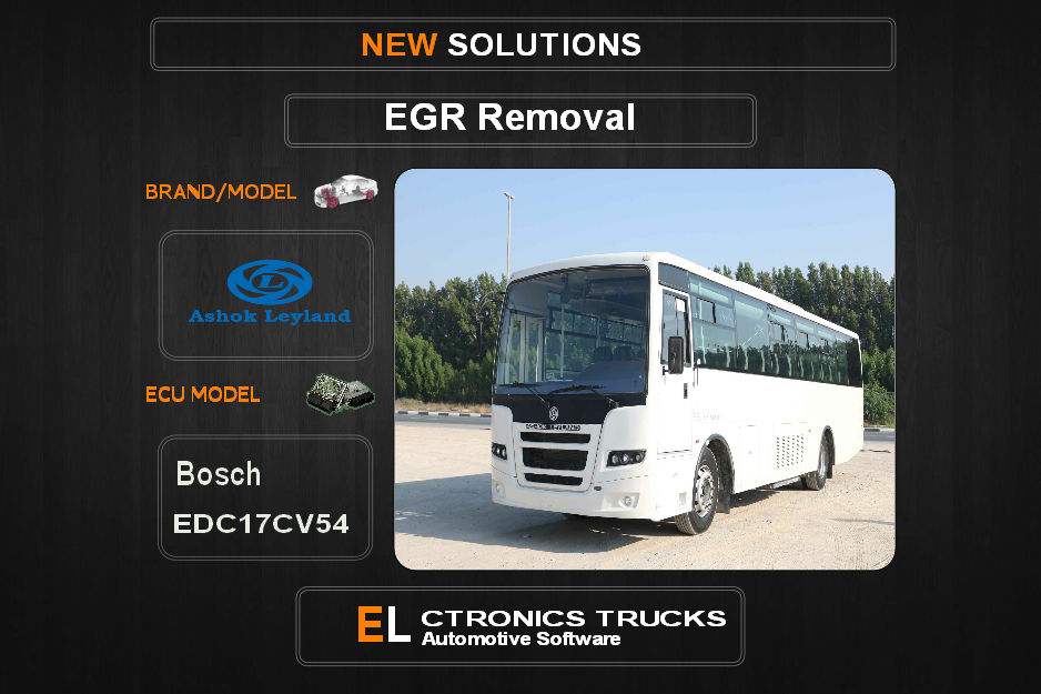 EGR Off Ashok Bosch EDC17CV54 Electronics Trucks Automotive Software