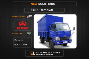 EGR Off BAW-Trucks Bosch EDC17CV54 Electronics Trucks Automotive Software