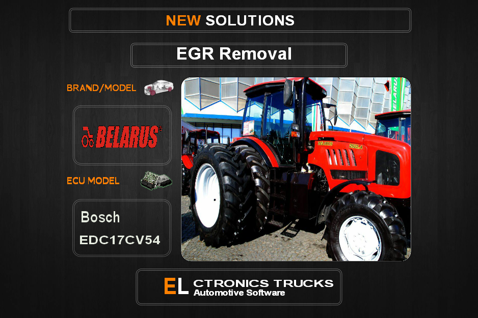 EGR Off Belarus-Agriline Bosch EDC17CV54 Electronics Trucks Automotive Software