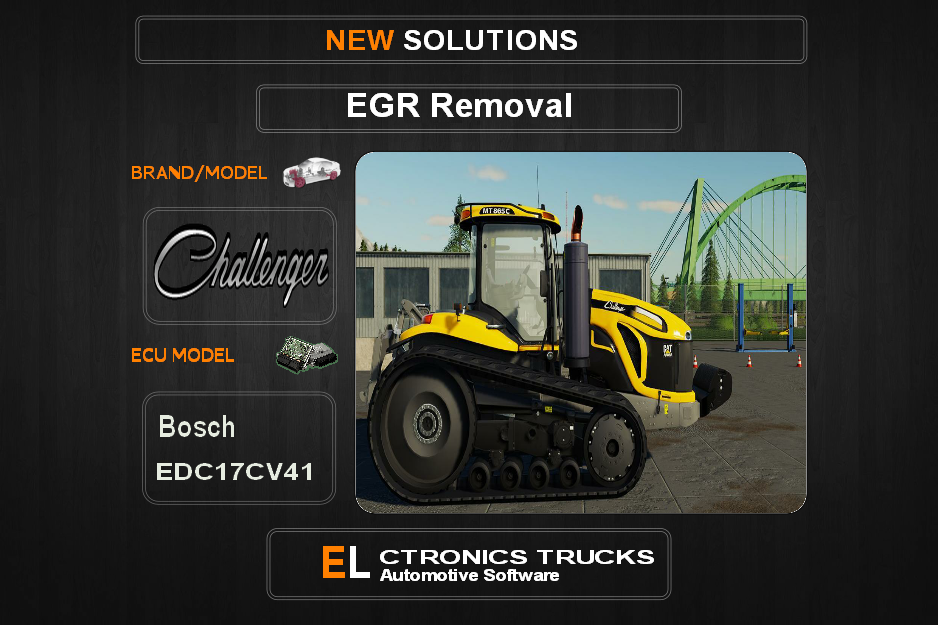 EGR Off Challenger-Agriline Bosch EDC17CV41 Electronics Trucks Automotive Software