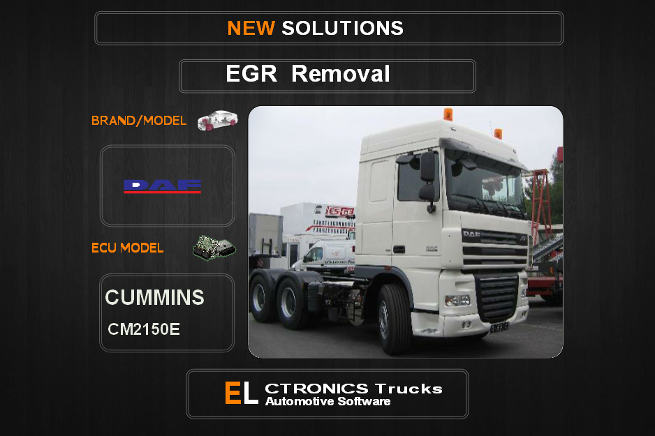 EGR Off DAF-Trucks Cummins CM2150E Electronics Trucks Automotive Software