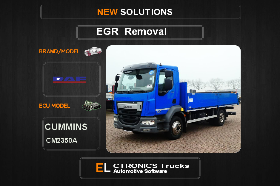 EGR Off DAF-Trucks Cummins CM2350A Electronics Trucks Automotive Software