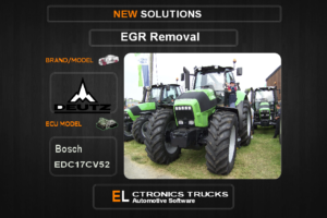 EGR Off Deutz Bosch EDC17CV52 Electronics Trucks Automotive Software