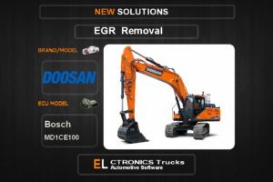 EGR Off Doosan Bosch MD1CE100 Electronics Trucks Automotive Software