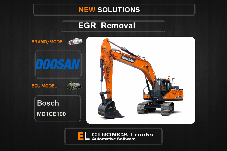 EGR Off Doosan Bosch MD1CE100 Electronics Trucks Automotive Software