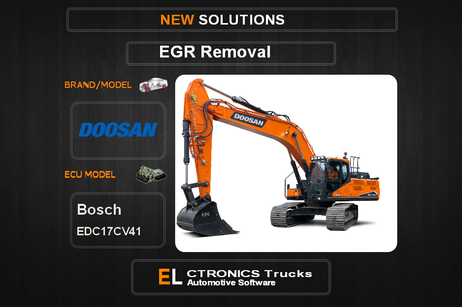 EGR Off Doosan Bosch EDC17CV41 Electronics Trucks Automotive Software