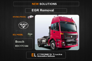 EGR Off Foton-Trucks Bosch EDC17CV44 Electronics Trucks Automotive Software