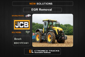 EGR Off JCB Bosch EDC17CV41 Electronics Trucks Automotive Software