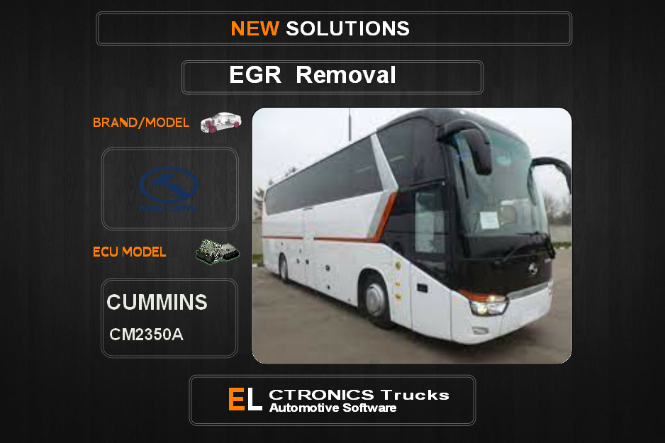 EGR Off KingLong-Bus Cummins CM2350A Electronics Trucks Automotive Software