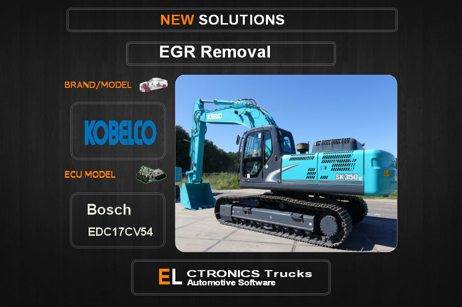 EGR Off Kobelco Bosch EDC17CV54 Electronics Trucks Automotive Software