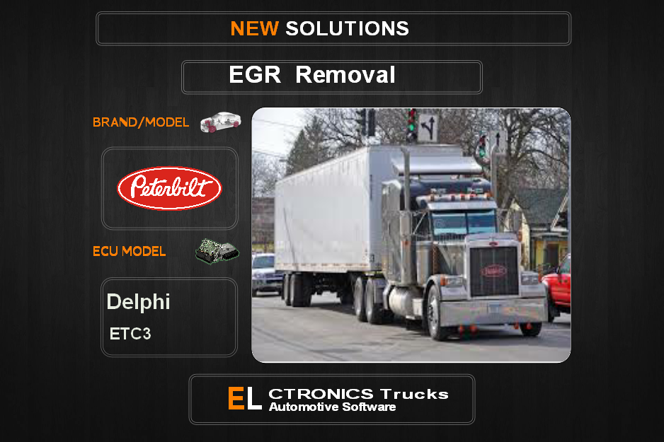 EGR Off Peterbilt Delphi ETC3 Electronics Trucks Automotive Software