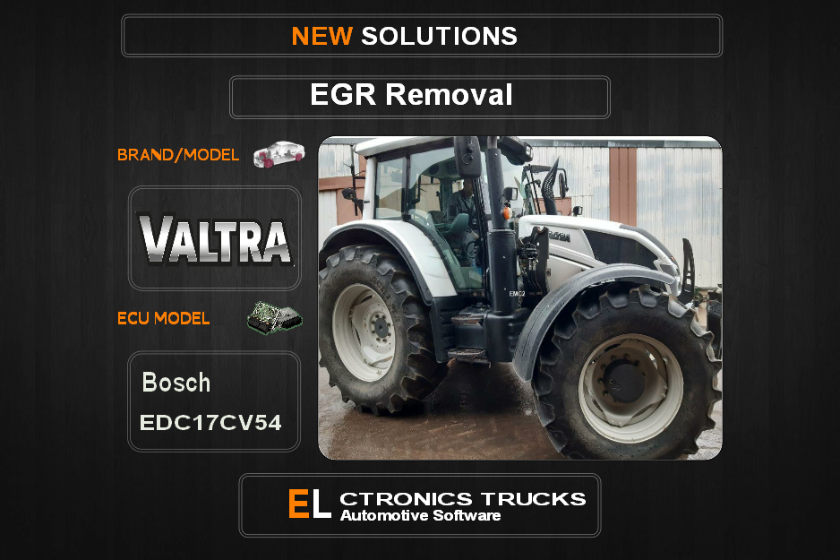 EGR Off Valtra-Agriline Bosch EDC17CV54 Electronics Trucks Automotive Software