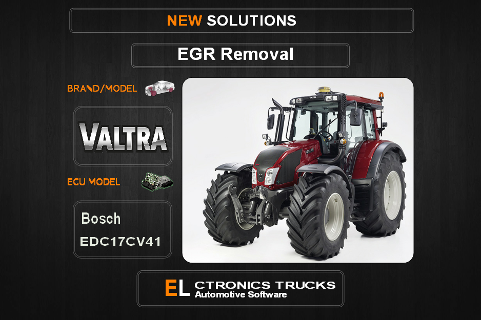 EGR Off Valtra-Agriline Bosch EDC17CV41 Electronics Trucks Automotive Software