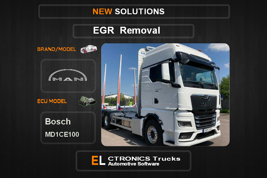EGR Off Man-Truck Bosch MD1CE100 Electronics Trucks Automotive Software